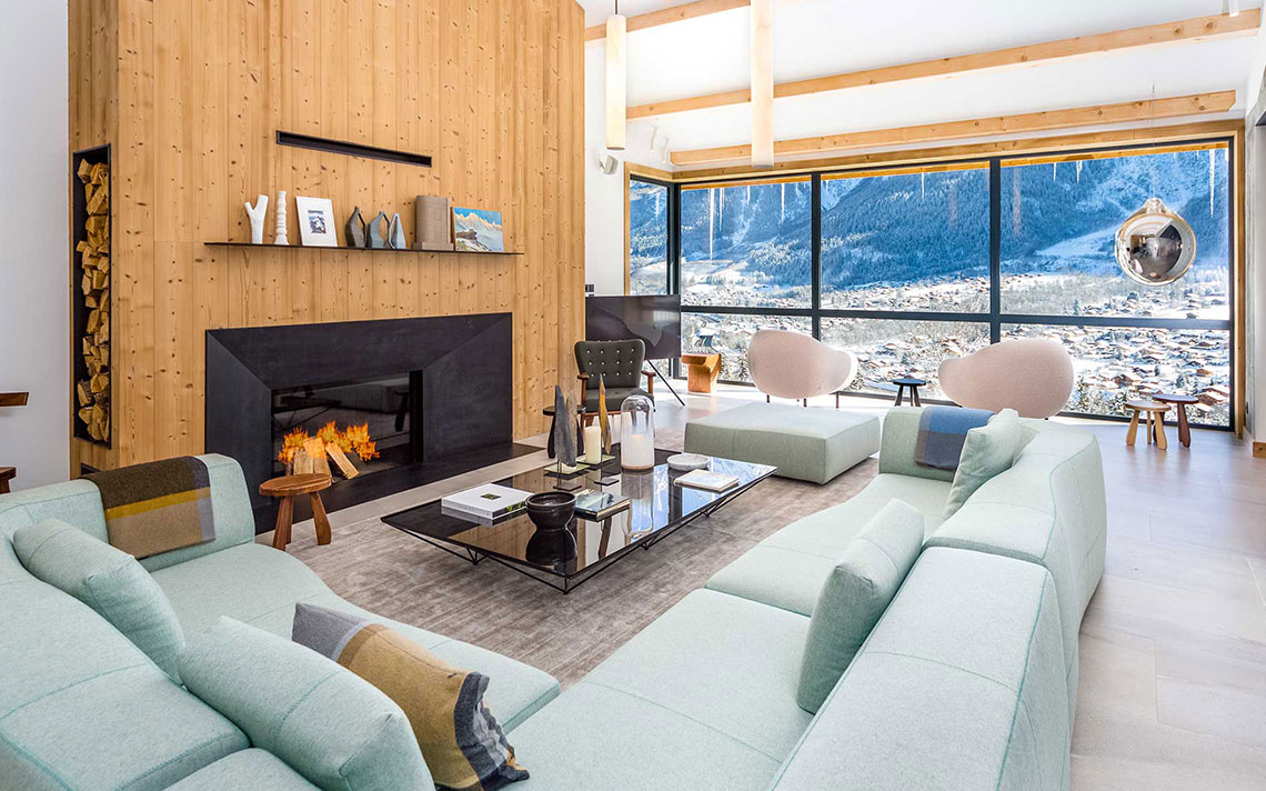 Le Chalet Mont Blanc Chamonix fireplace room