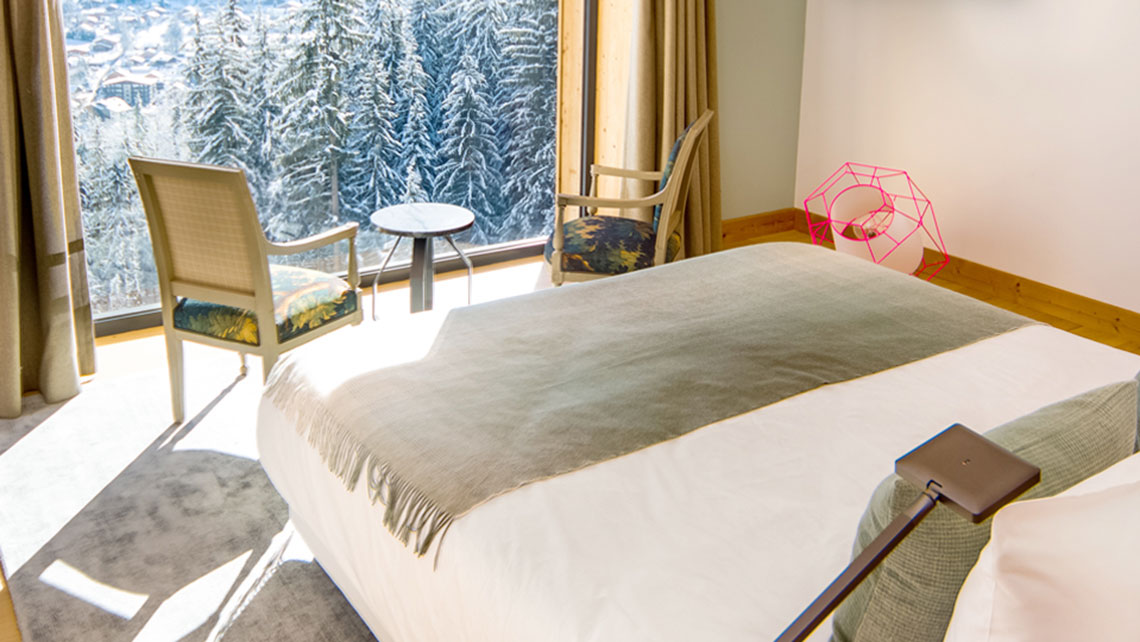 Le Chalet Mont Blanc Chamonix Penthouse bedroom 